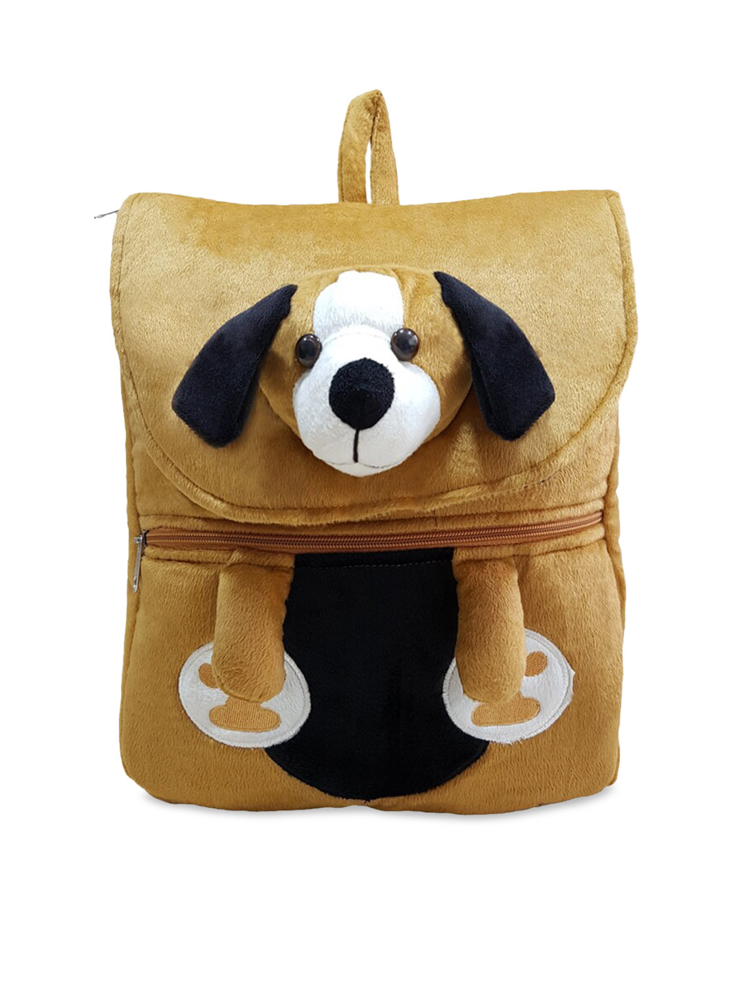 Ultra Kids Brown Dog Plush Face School Bag Soft Toy