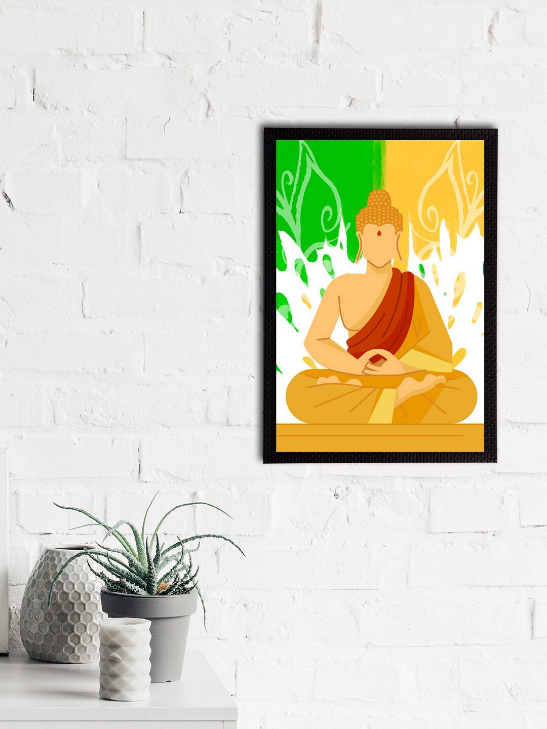 eCraftIndia Satin Wall Rectangle Paintings Wall Art - 14 x 10 In