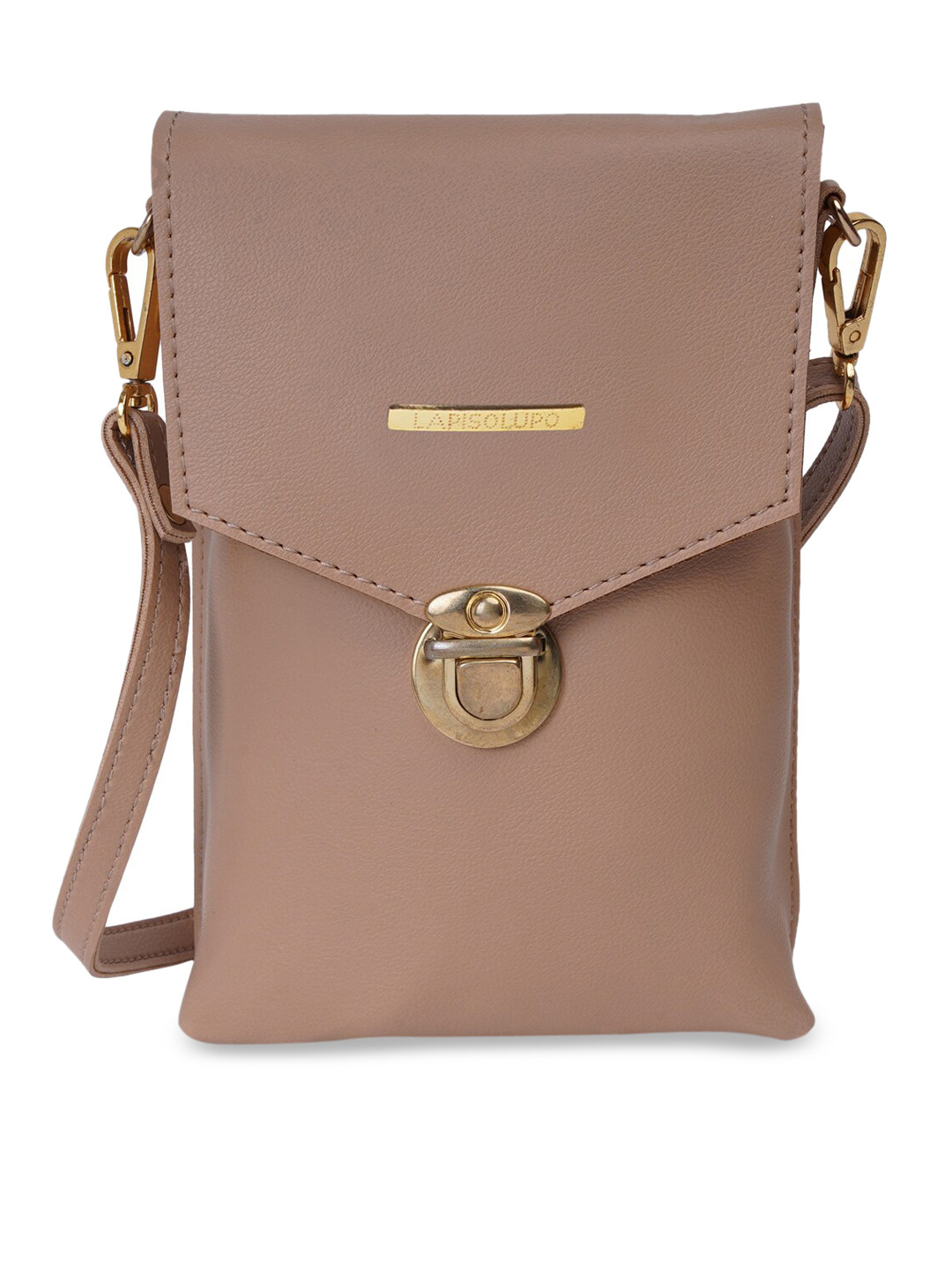 Lapis O Lupo Taupe Solid Sling Bag