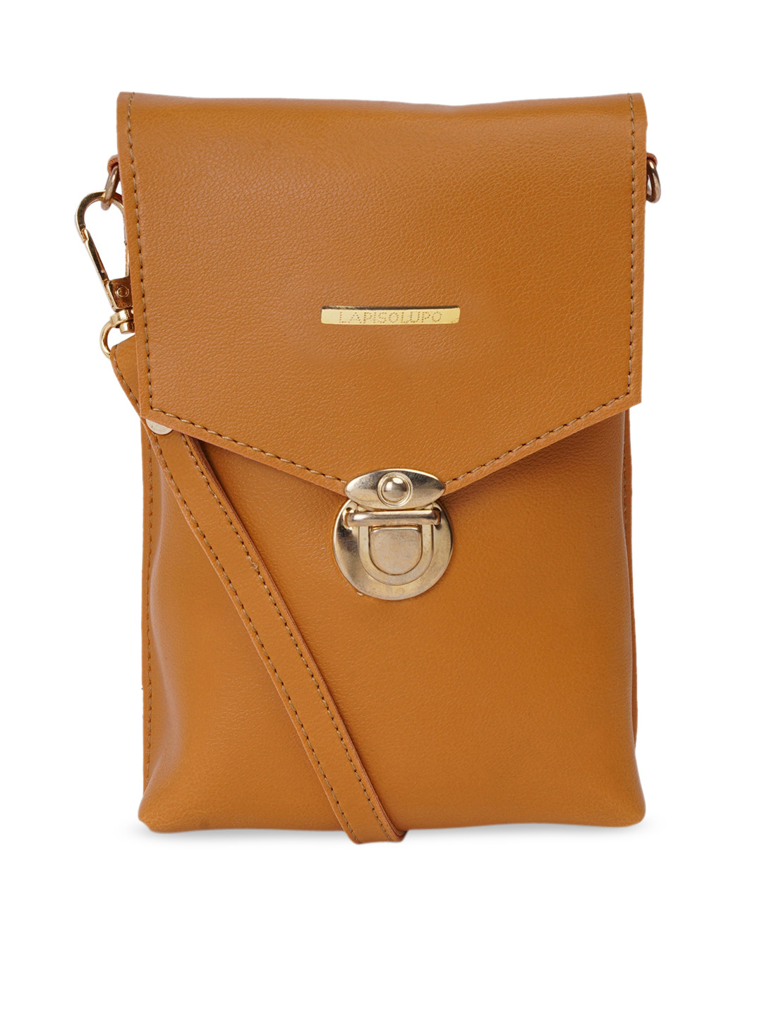 Lapis O Lupo Mustard Yellow Solid Sling Bag