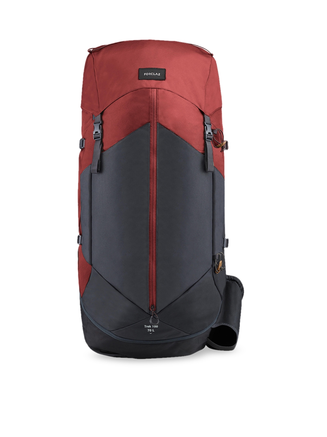 FORCLAZ By Decathlon Men Maroon   Black Colourblocked Mountain Trekking Backpack