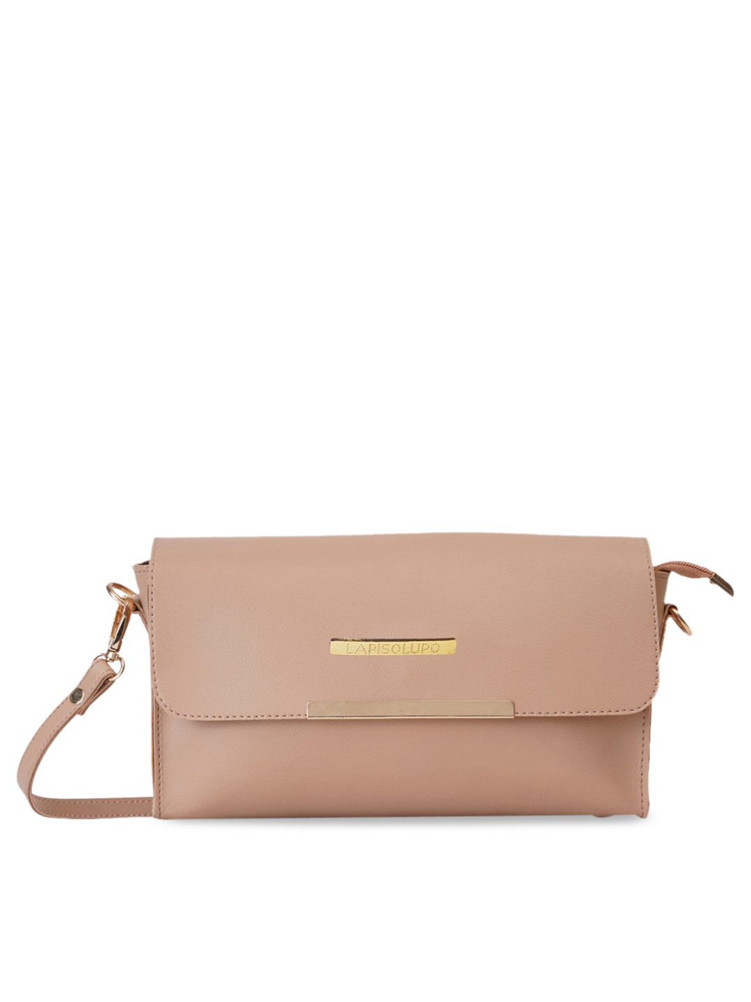 Lapis O Lupo Beige Textured Sling Bag