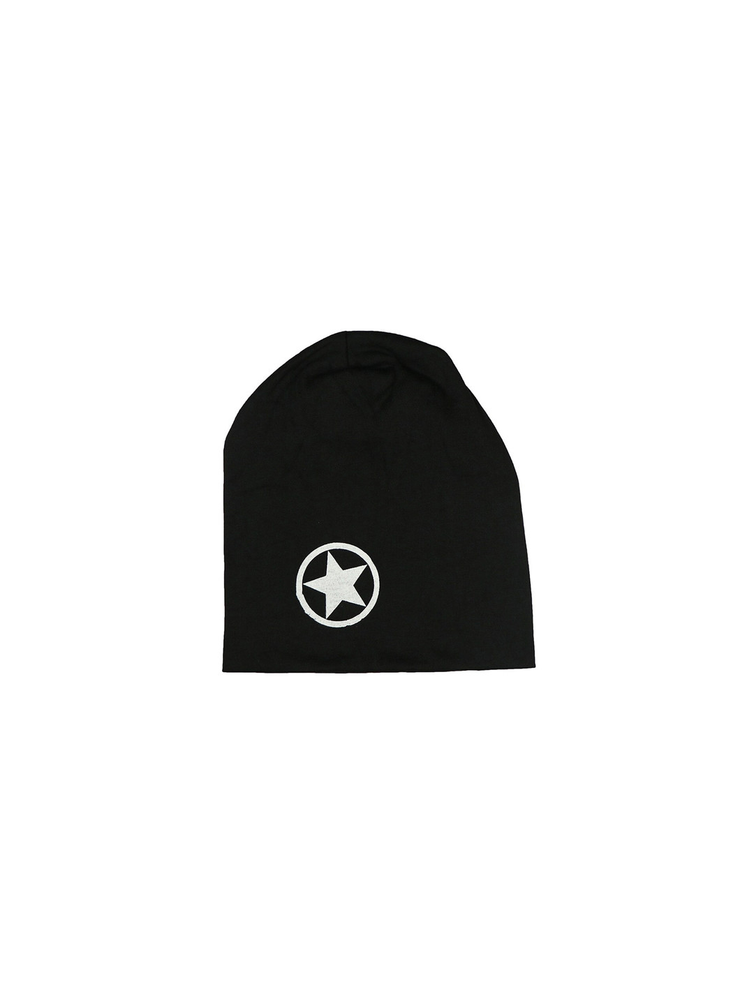 iSWEVEN Black & Off-White Printed Beanie