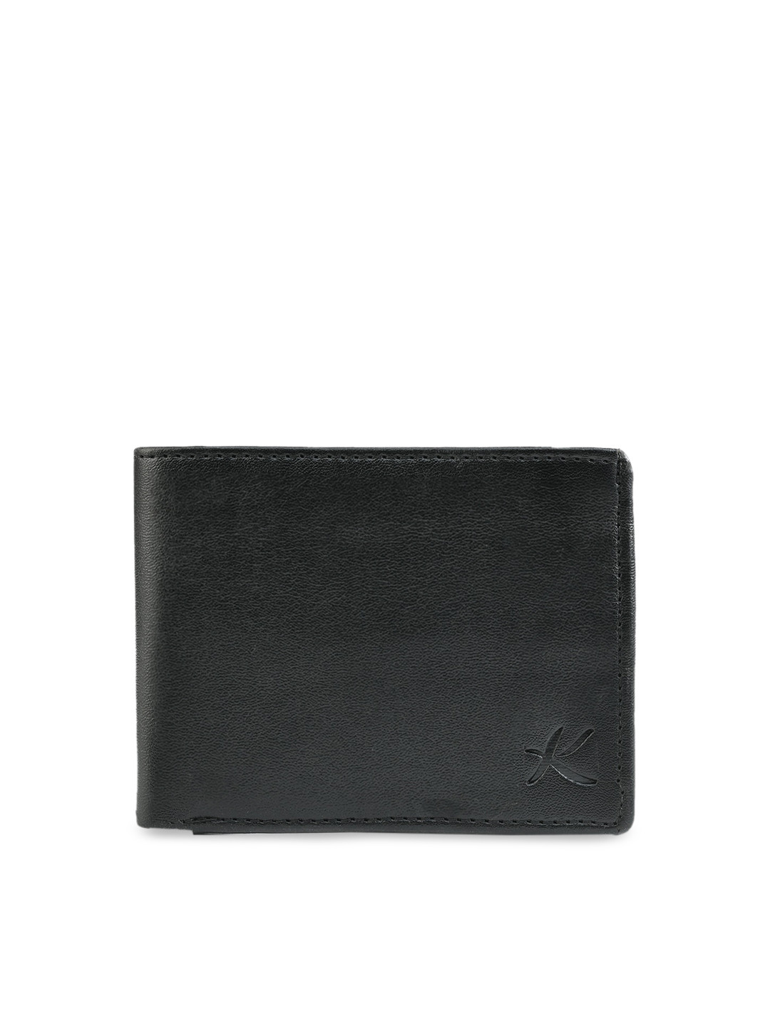 Kastner Men Black Solid Two Fold Wallet
