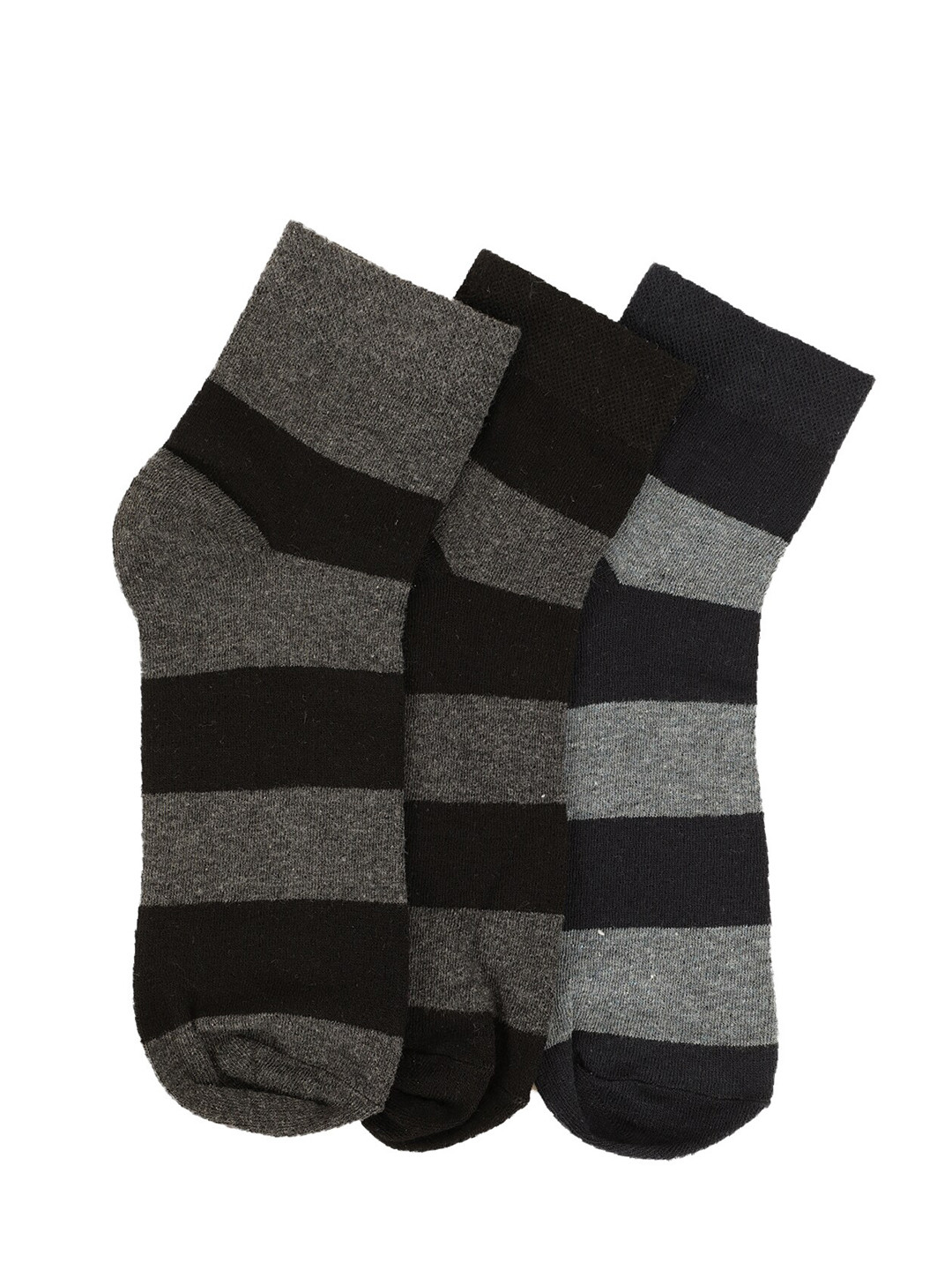 Alvaro Castagnino Men Pack of 3 Assorted Ankle-Length Socks
