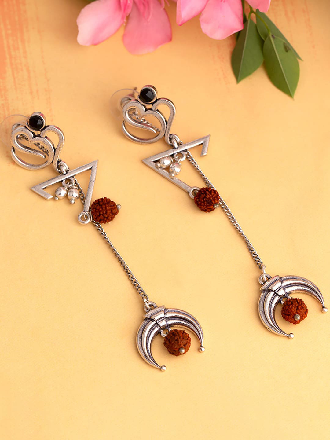 Aham Brahmasmi OM Drop Earrings