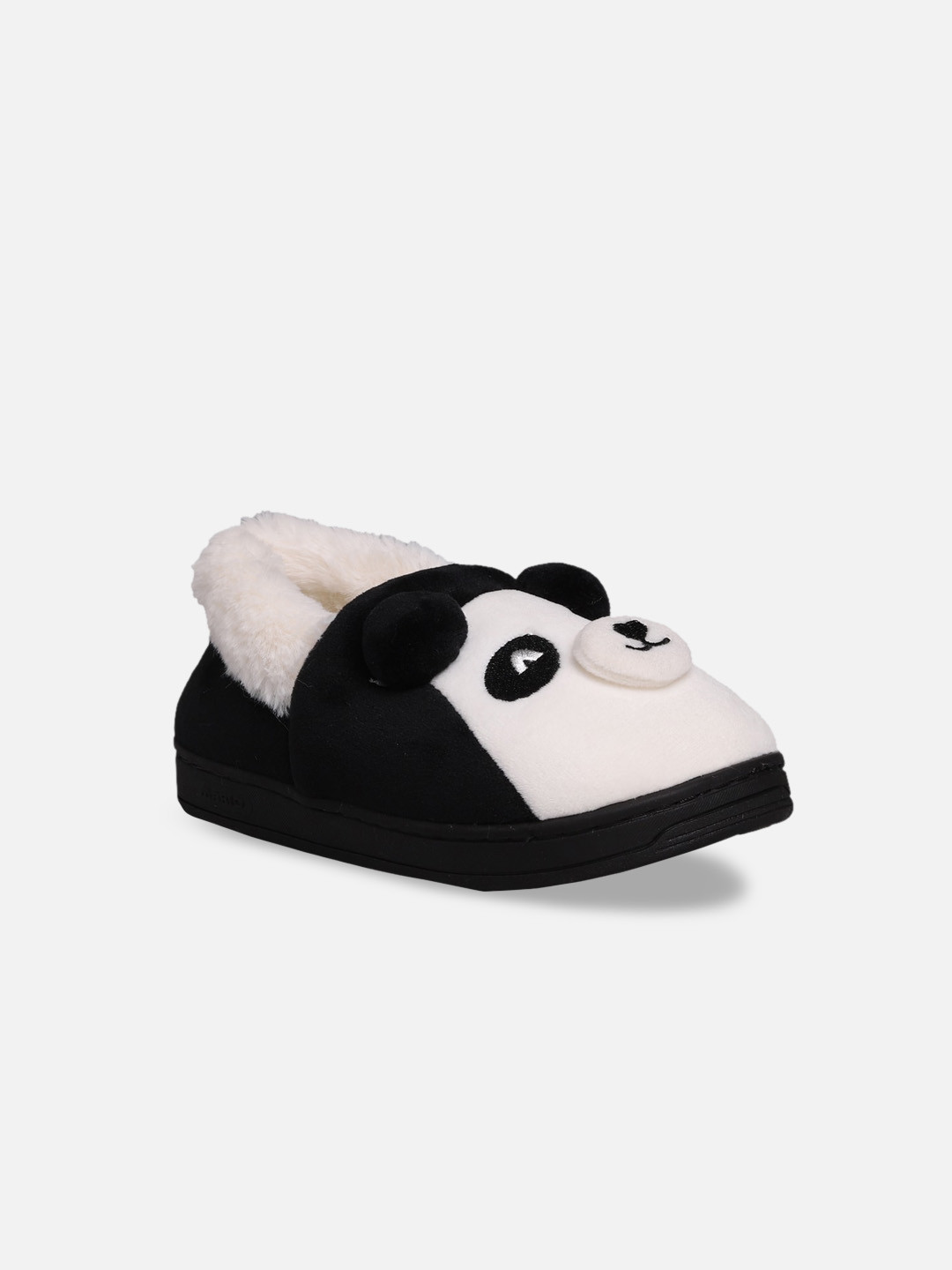 Yellow Bee Kids Black & White Slip-On Sneakers