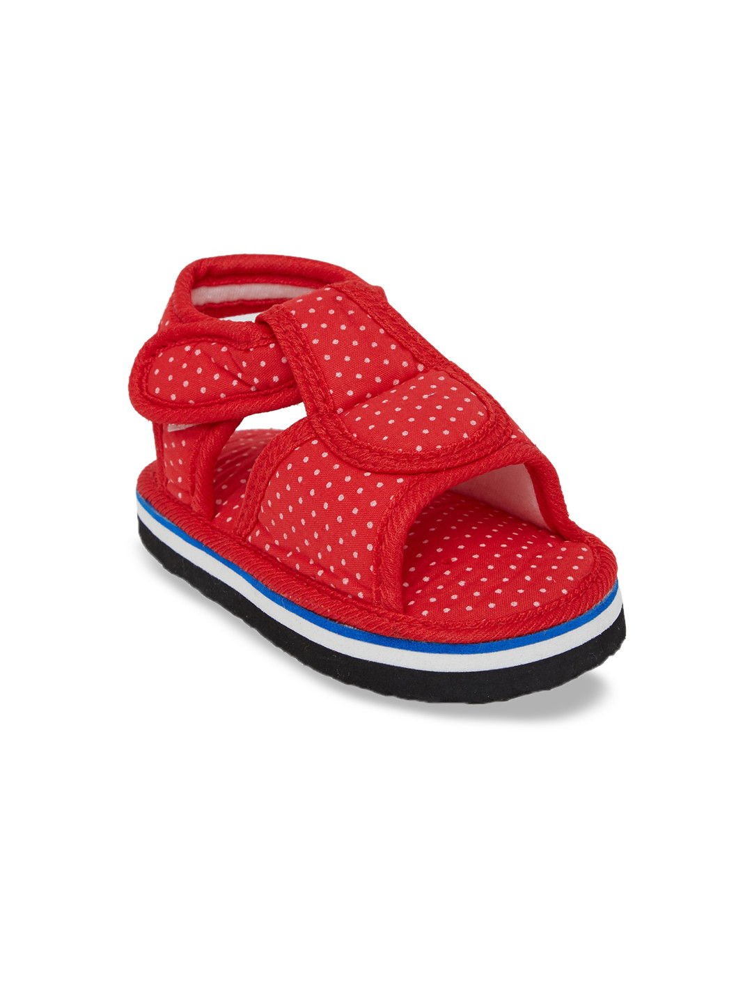 CHiU Unisex Kids Red & White Kweeking Sound Comfort Sandals