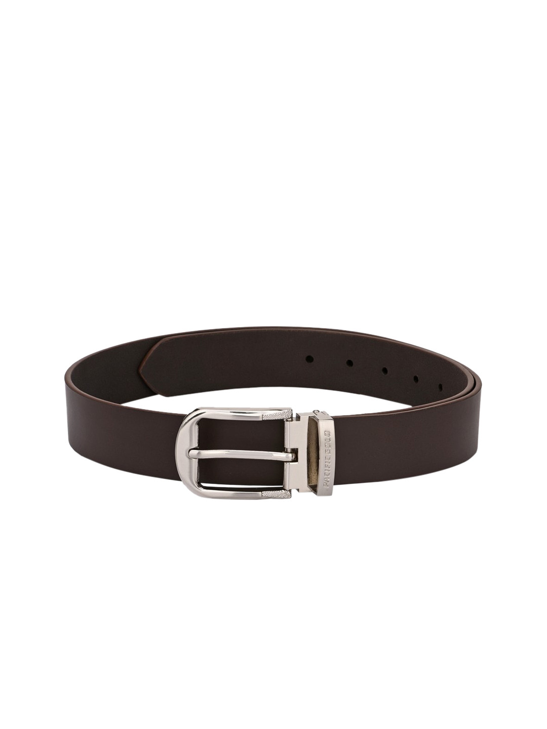 Pacific Gold Men Coffee Brown Solid Belt