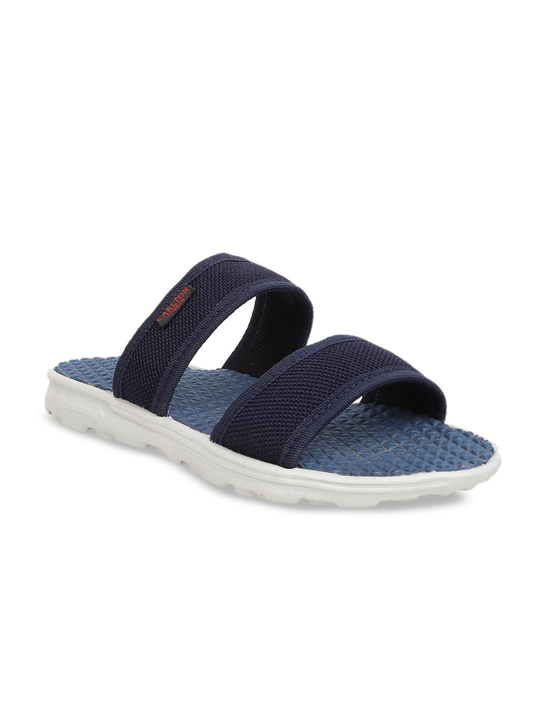 Carlton London sports Women Navy Blue Printed Slip-On