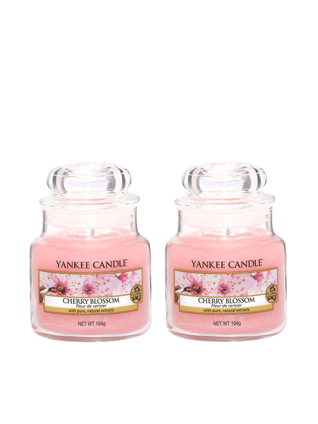 YANKEE CANDLE Set Of 2 Cherry Blossom Scented Candles With Classic Jar
