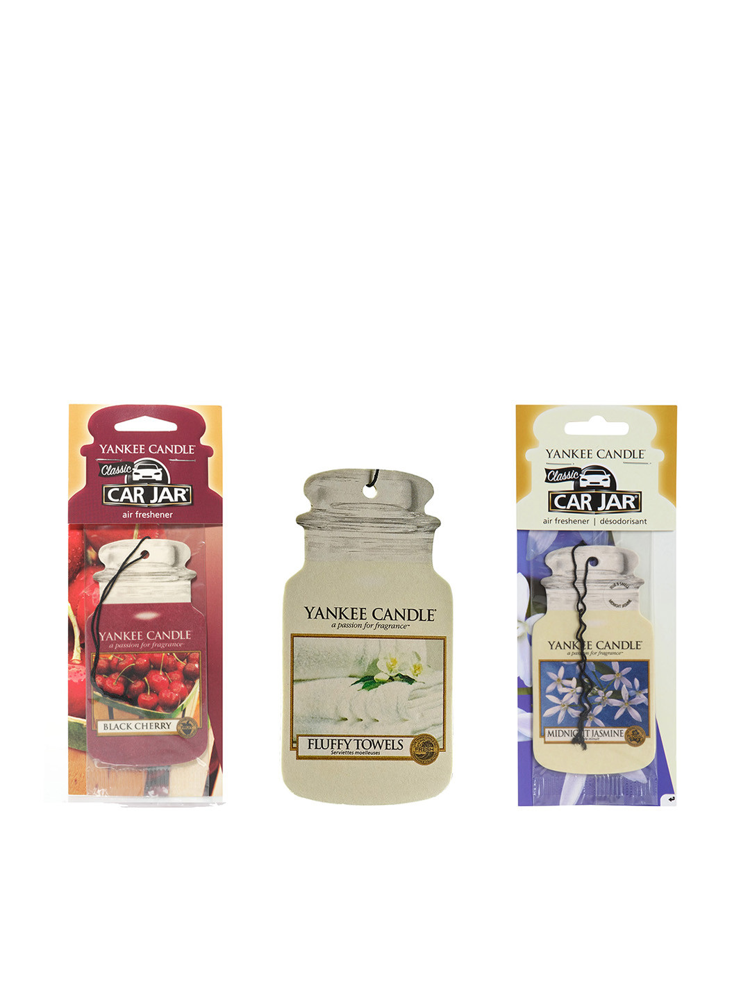 YANKEE CANDLE Set of 3 Classic Car Jar Air Freshener