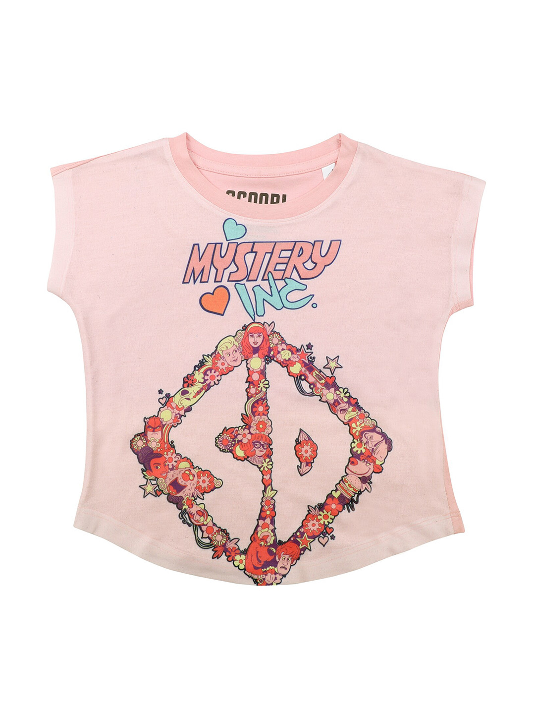 Scooby-Doo Girls Pink Printed Top
