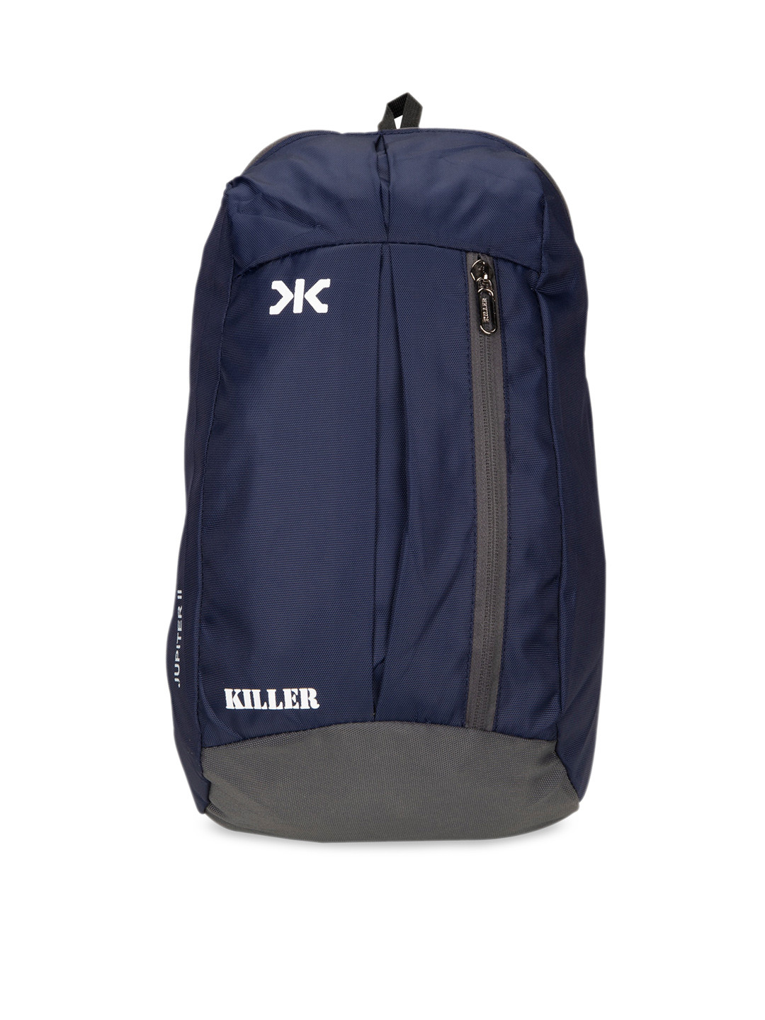 Killer Unisex Navy Blue & Grey Colourblocked Backpack