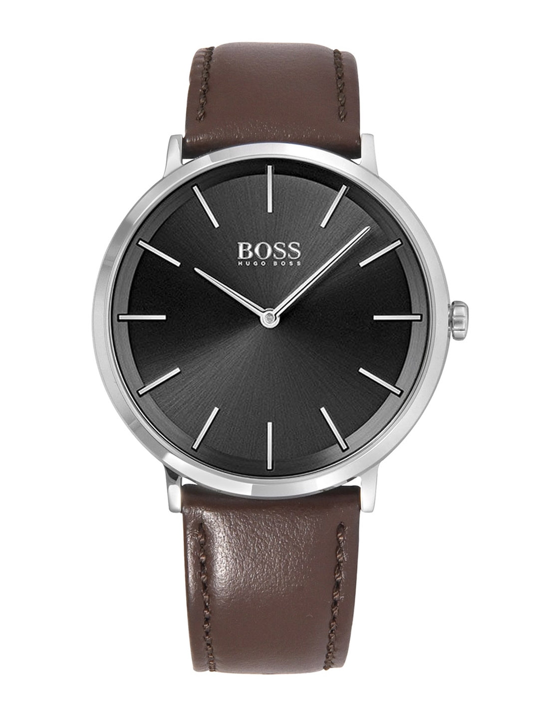 Buy Hugo Boss Men Black Analogue Leather Watch 1513829 Watches