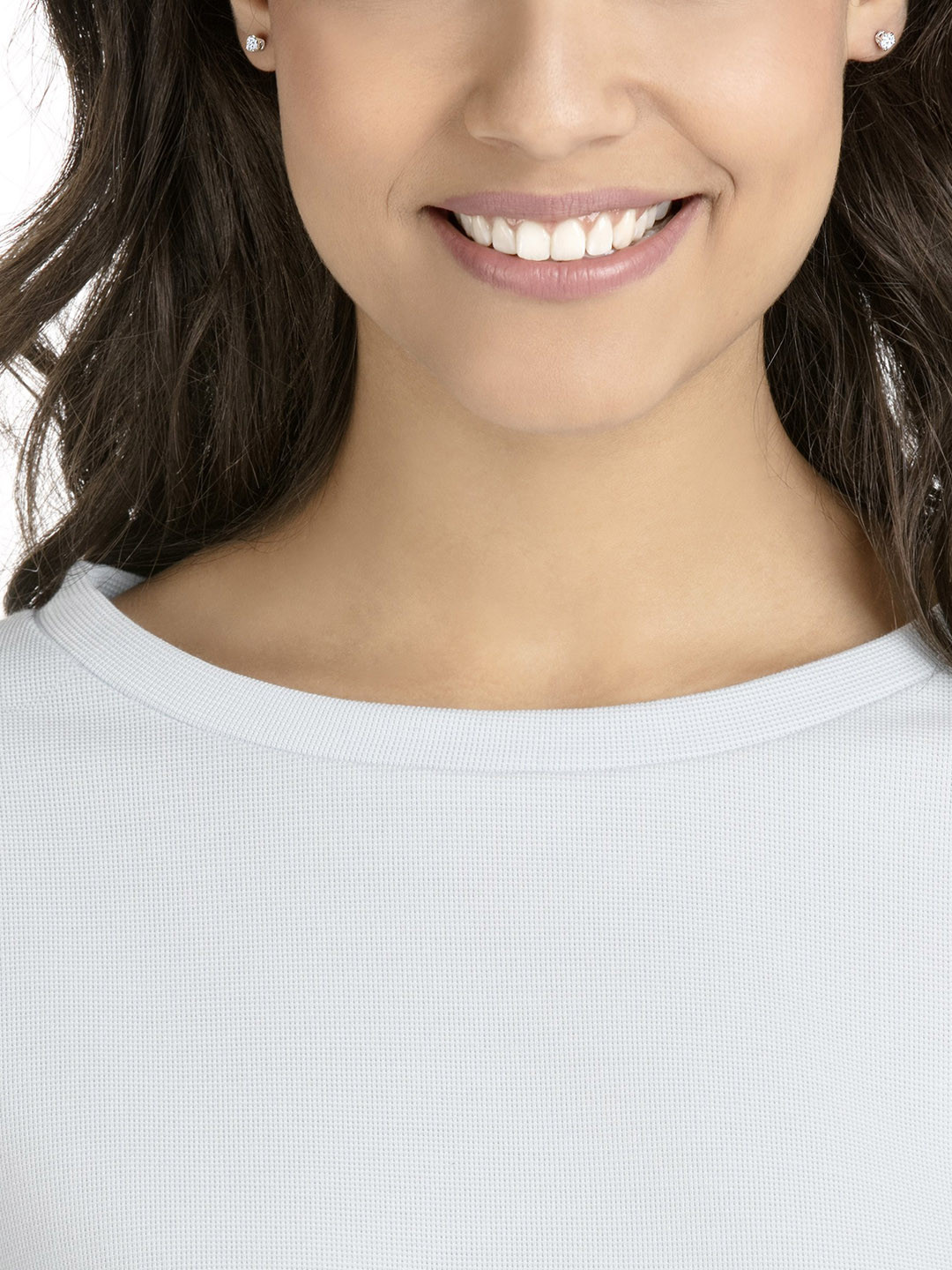 SWAROVSKI Rhodium-Plated Attract Round Pierced Earrings