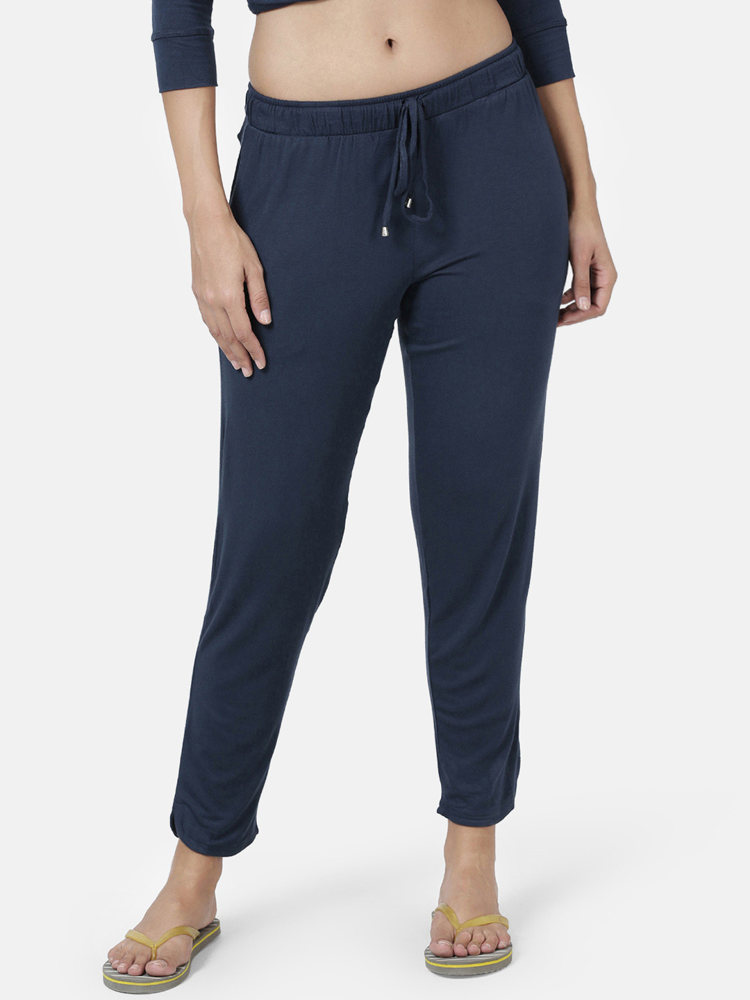 Enamor Women Navy Relaxed Fit Shop in Pyjama Lounge Pants