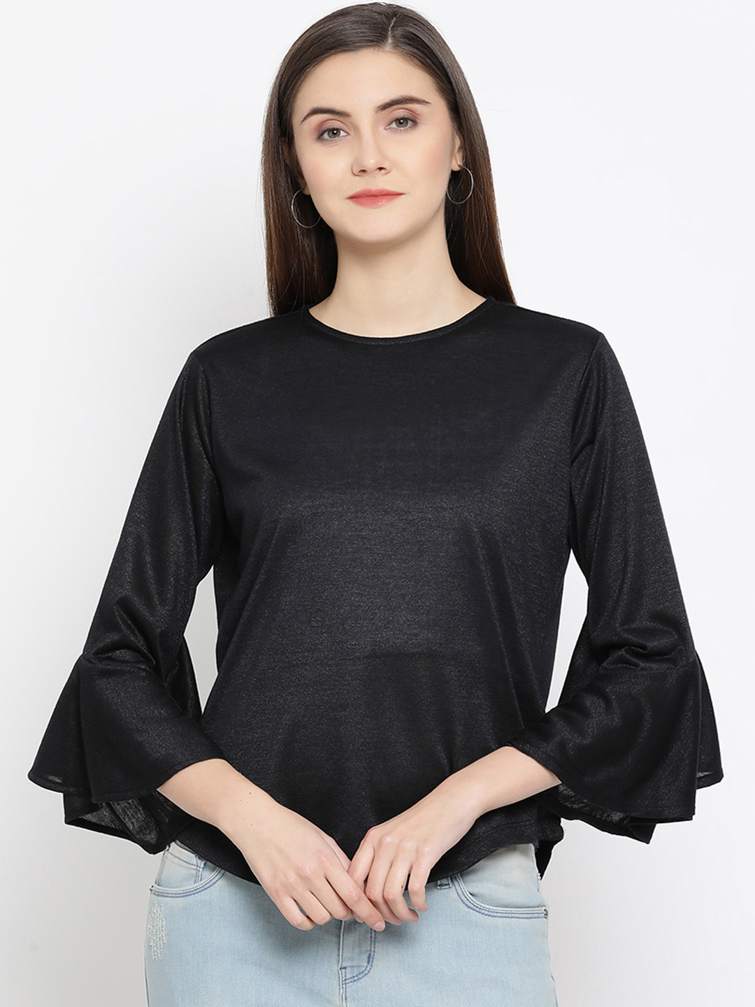 Crimsoune Club Women Black Solid Top