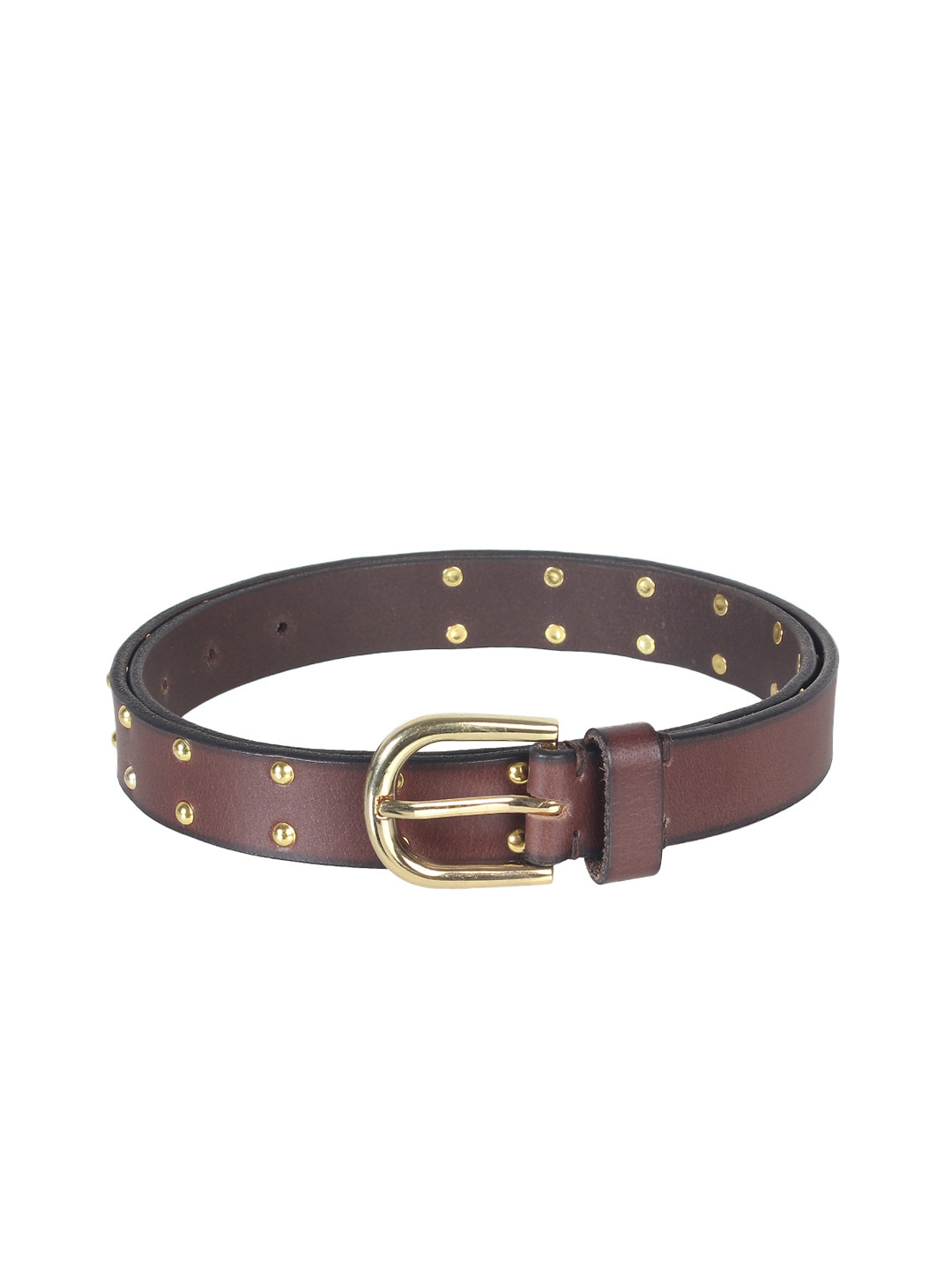 Aditi Wasan Women Brown Leather Embellished Belt