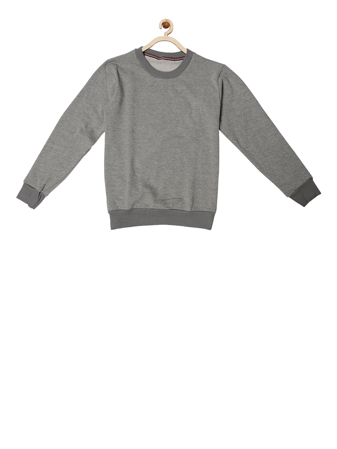 TINY HUG Boys Grey Colourblocked Sweatshirt