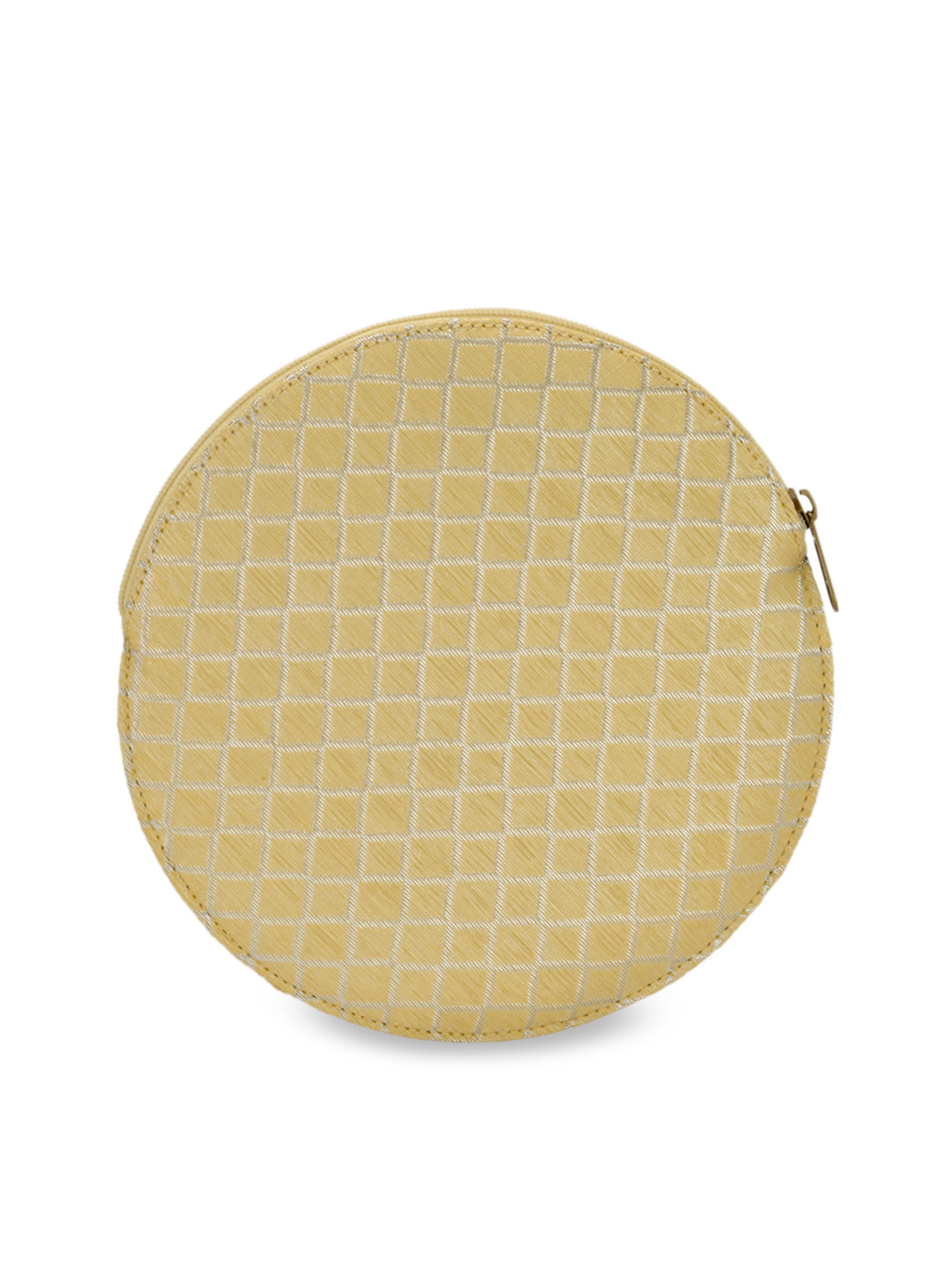 Tarini Nirula Beige Checked Clutch