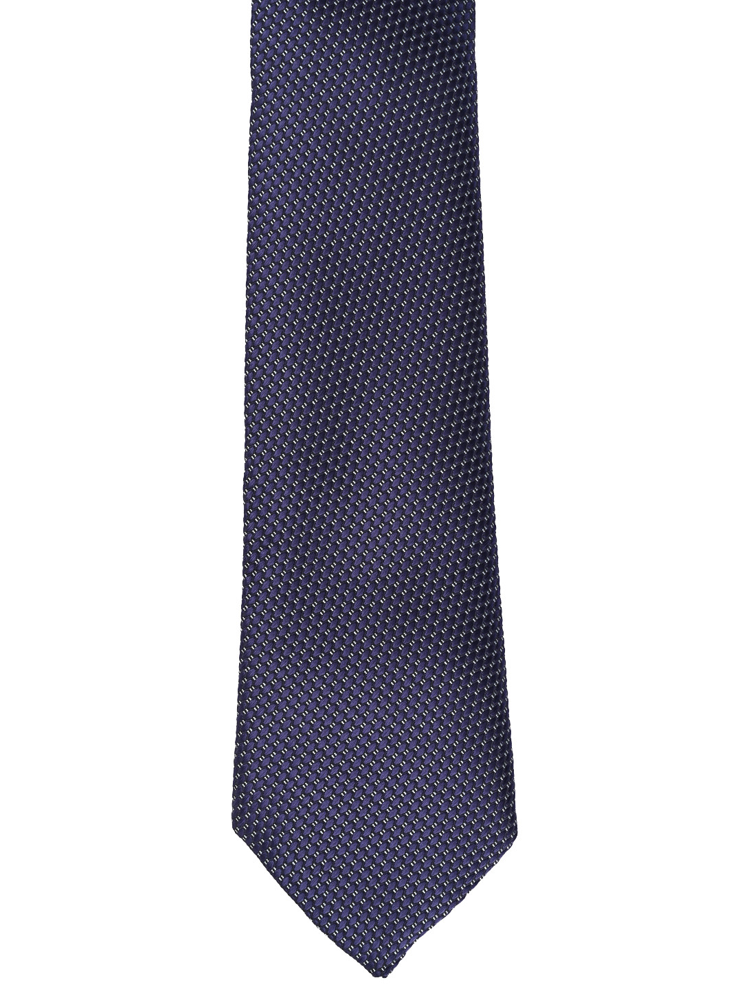 Calvadoss Men Blue & White Woven Design Broad Tie