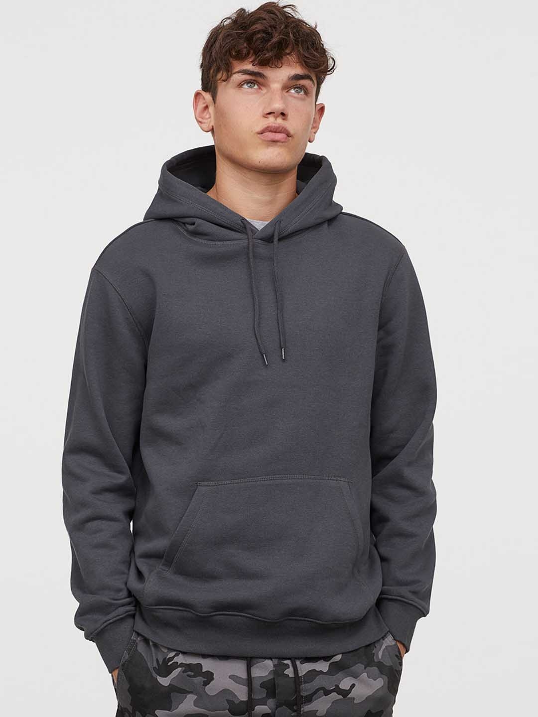 H&m grey 2025 hoodie mens