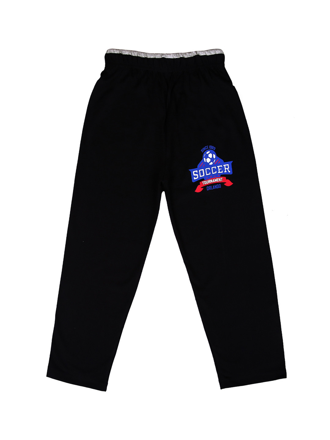SWEET ANGEL Girls Black Solid Straight-Fit Track Pants