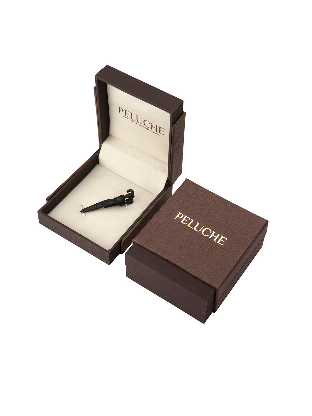 PELUCHE Unisex Black The Umbrella Tie Pin