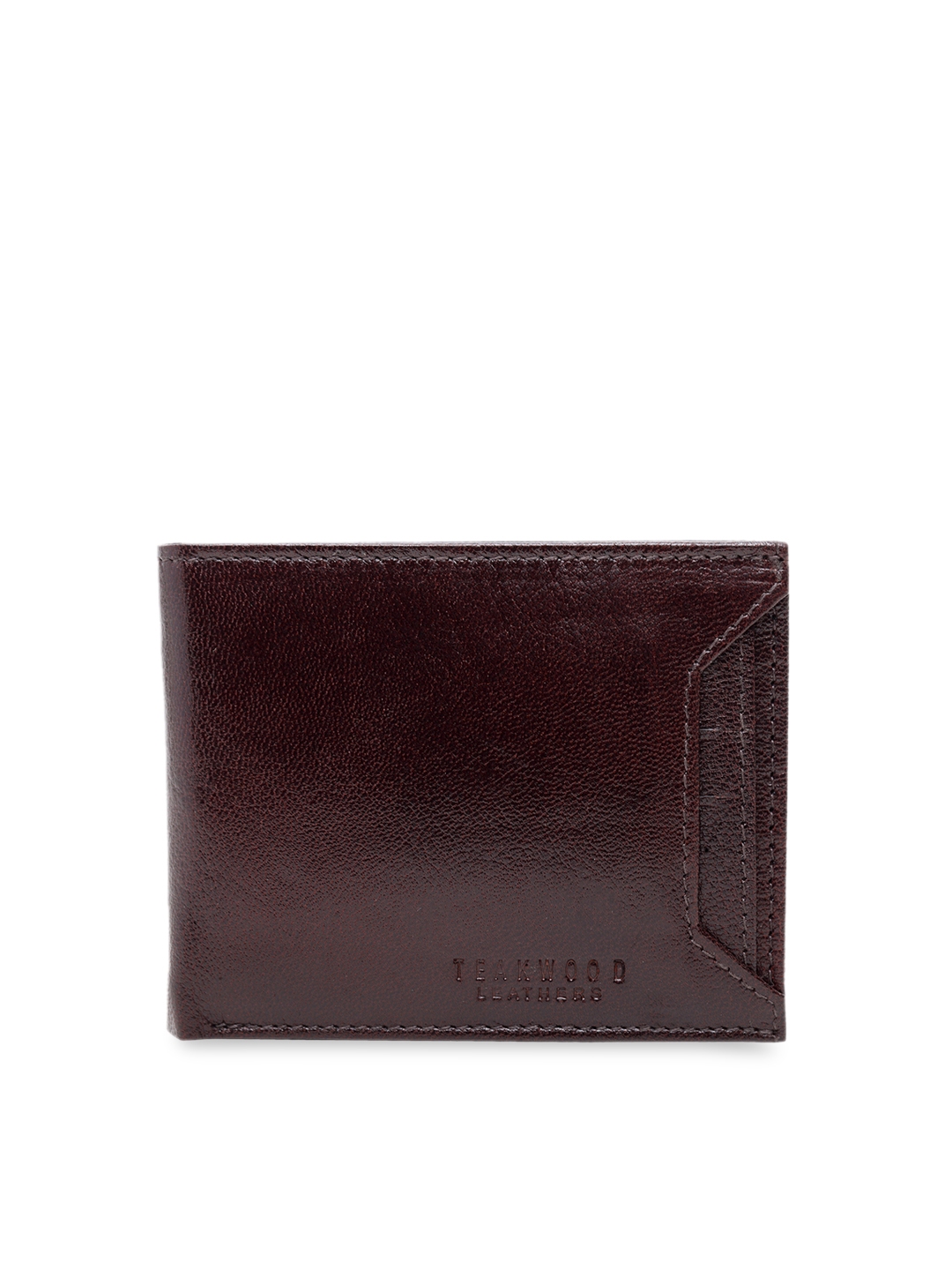 Teakwood Leathers Men Brown Textured Leather Wallet