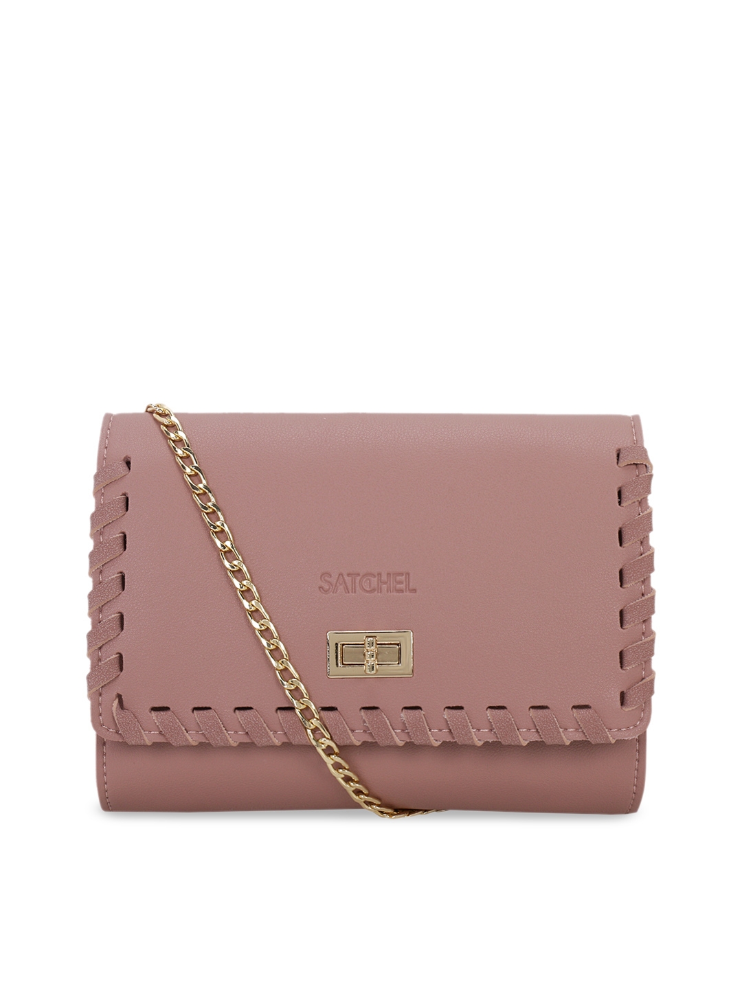 Satchel Bags Pink Solid Sling Bag