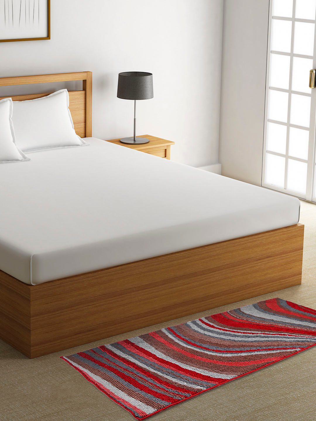 ROMEE Multicoloured Geometric Soft Floor Runner