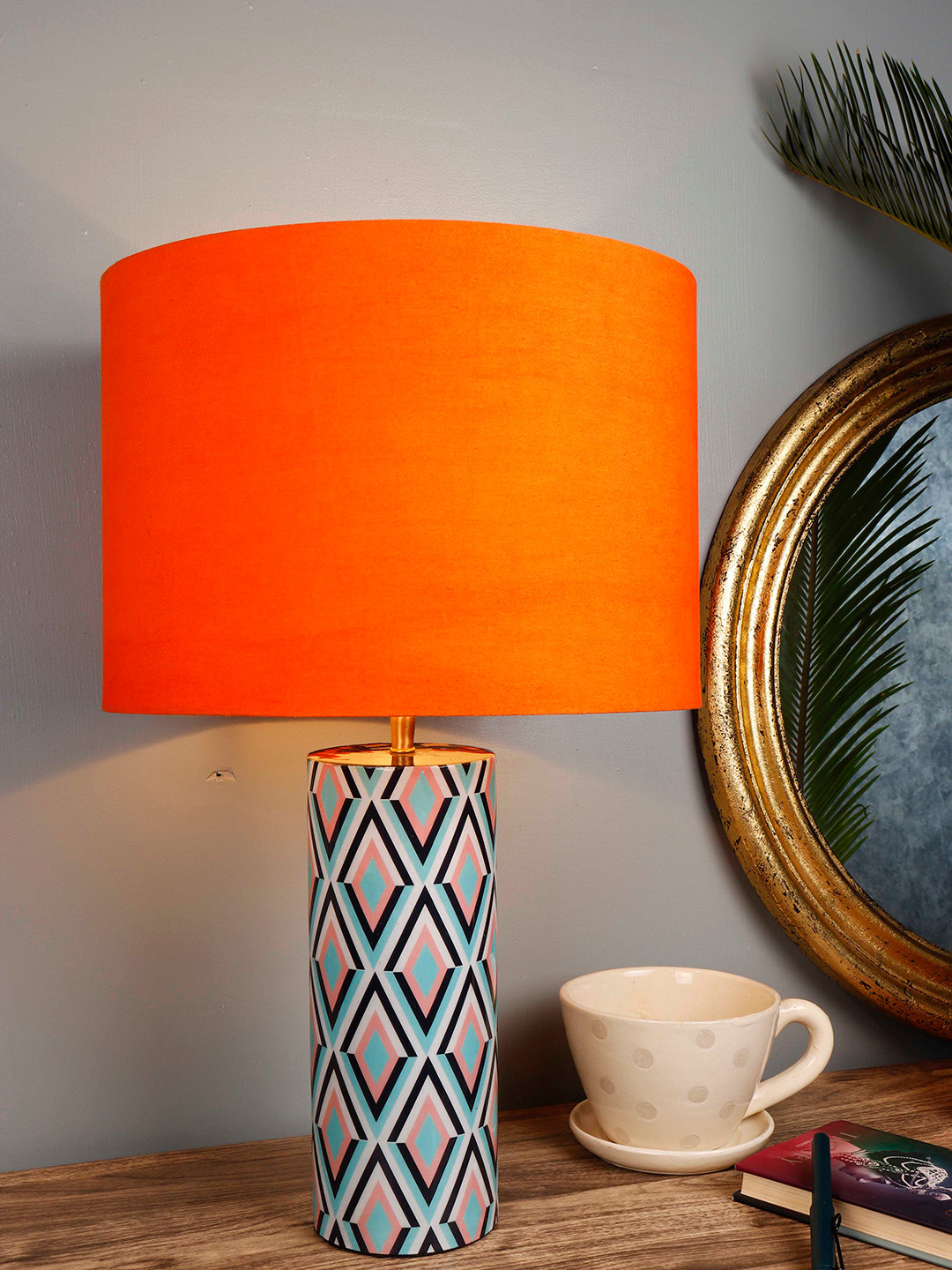 Grated Ginger Orange Solid Phantom Bedside Lamp
