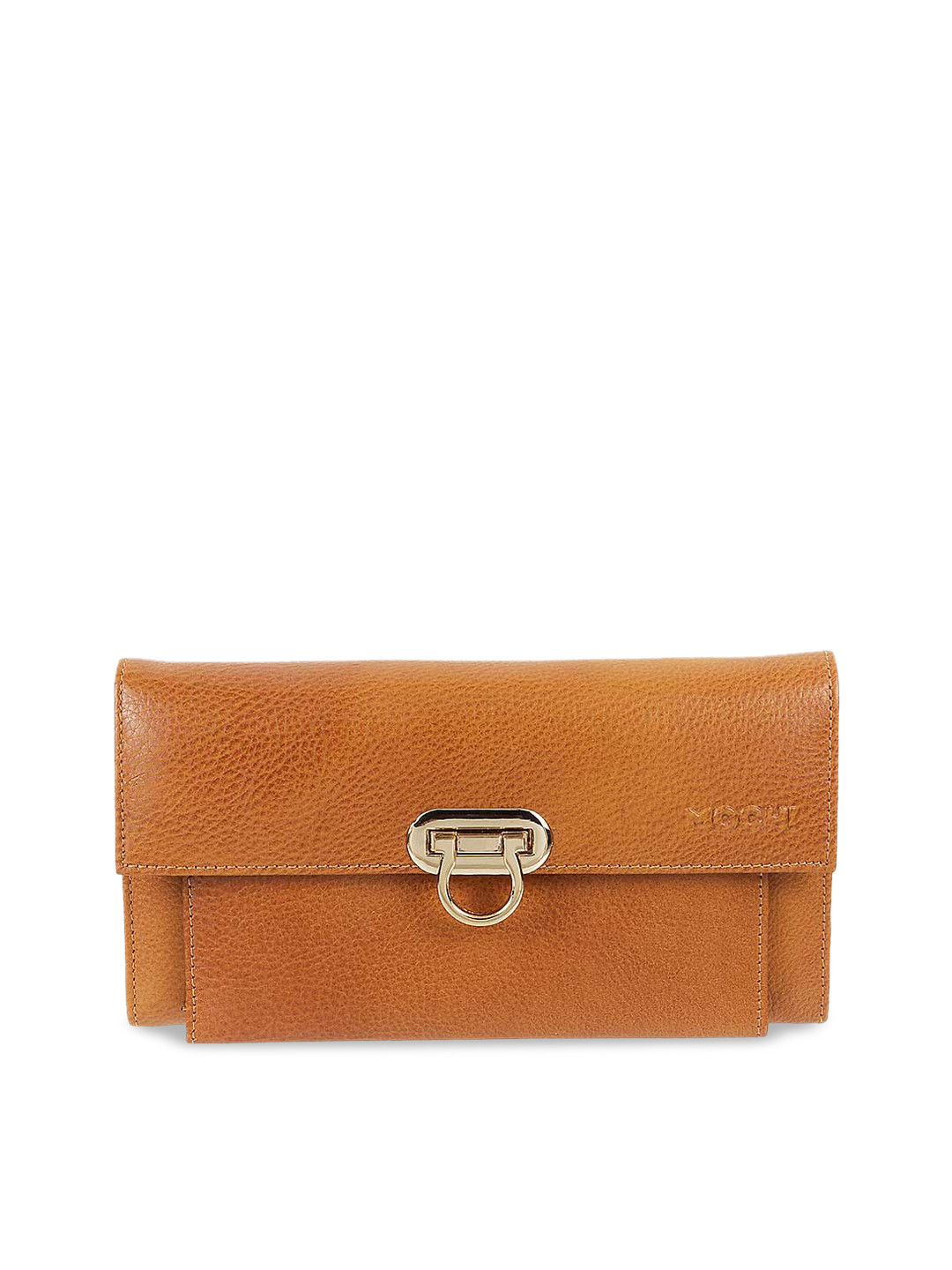 Mochi Tan Solid Clutch