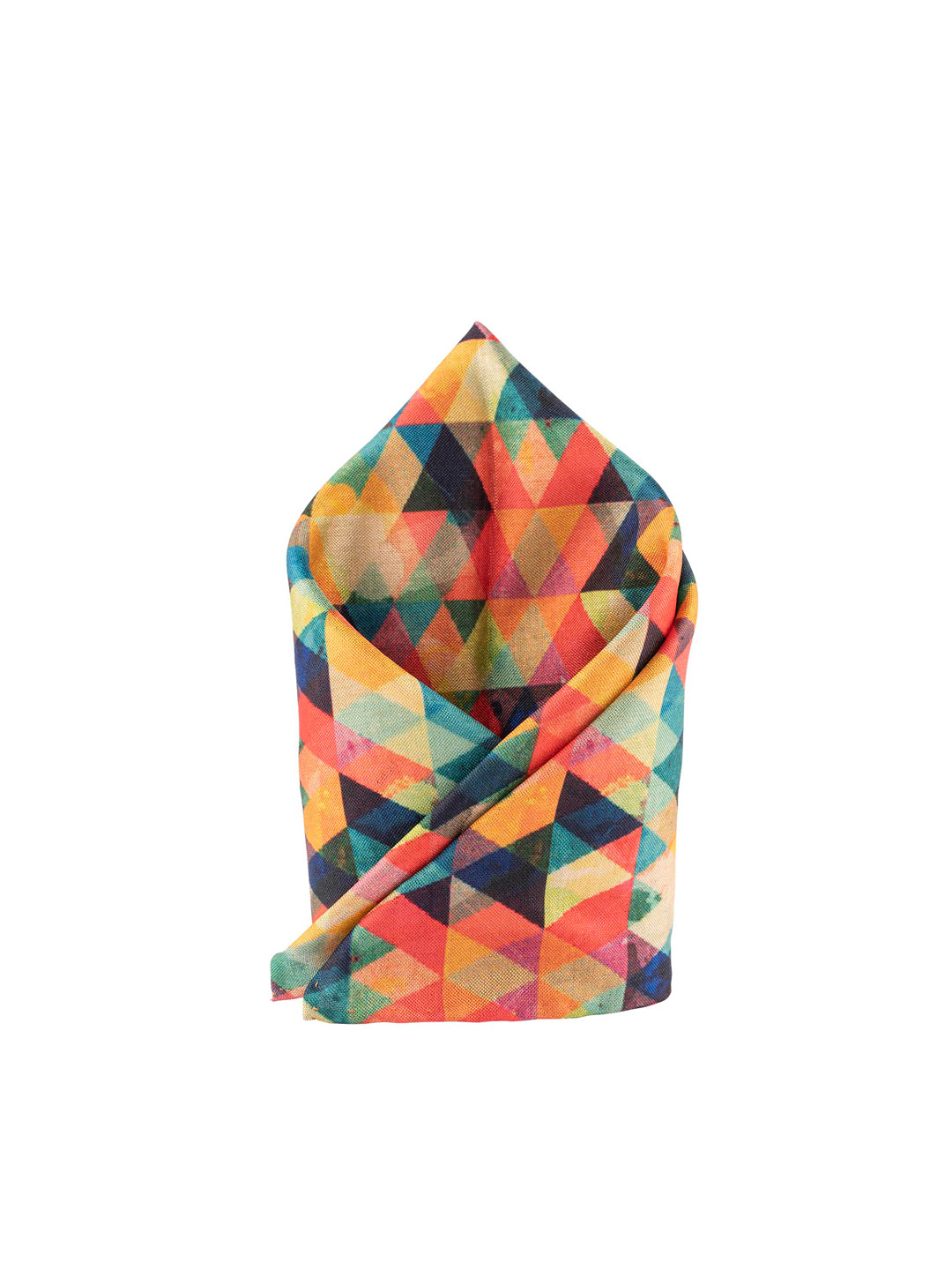 The Tie Hub Men Multicoloured Mini Pixal Printed Pocket Square