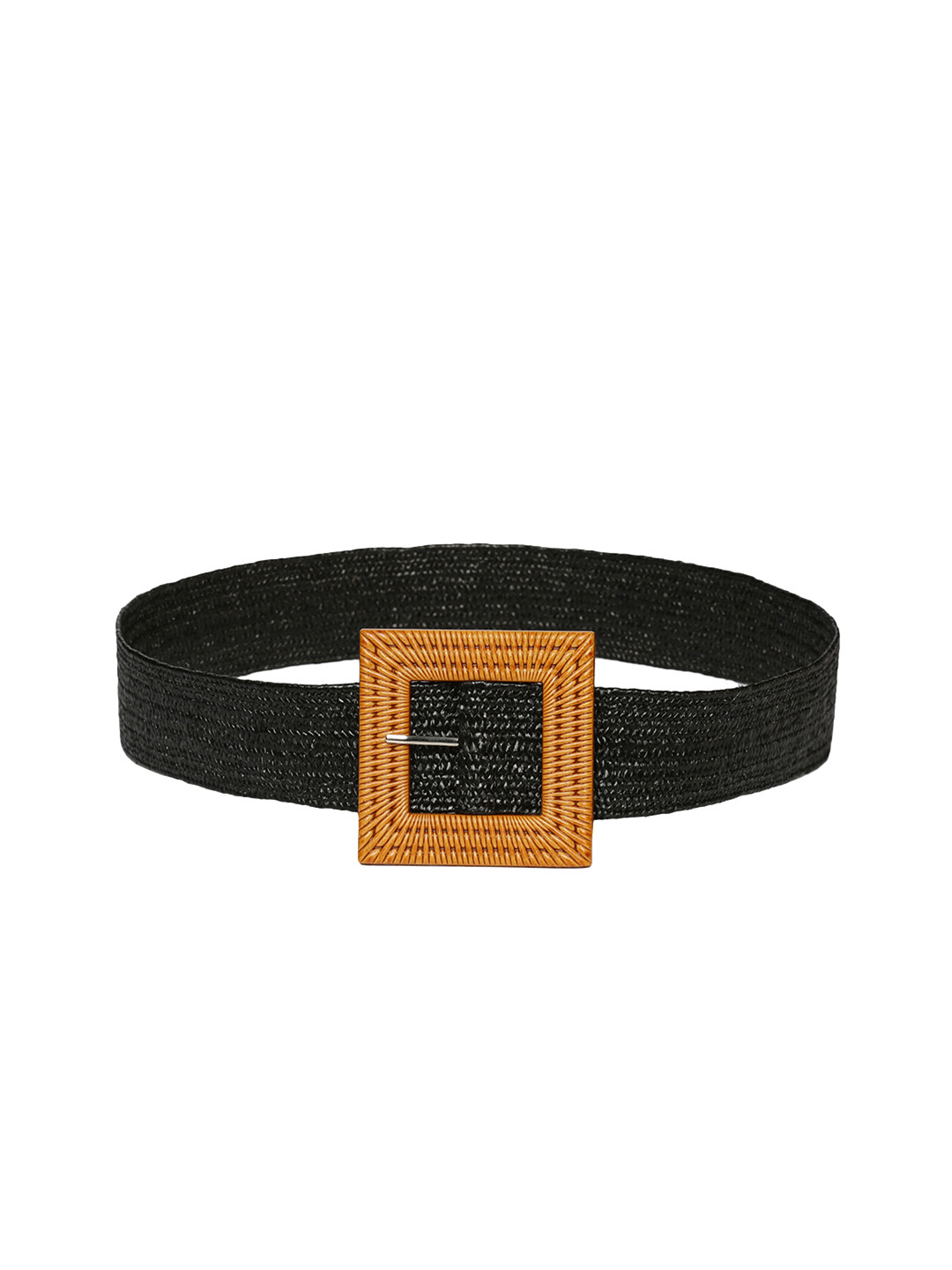 CRUSSET Women Black Textured Belt