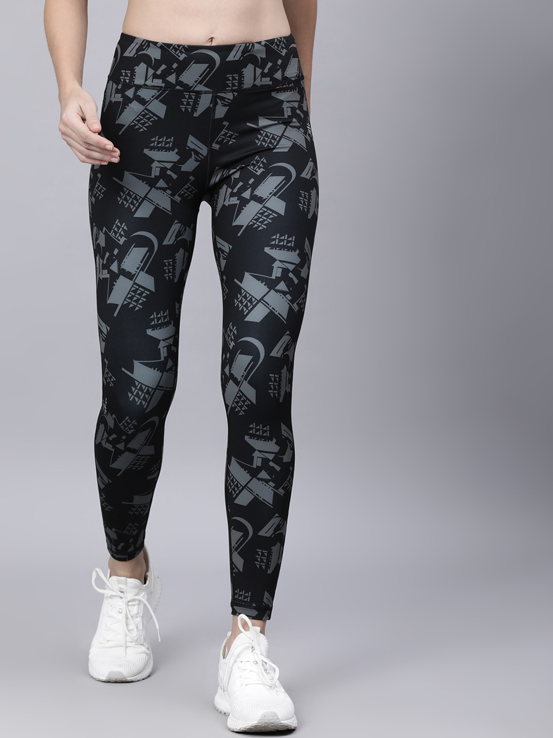 CULT Women Absolute Fit Abstract Print Tights