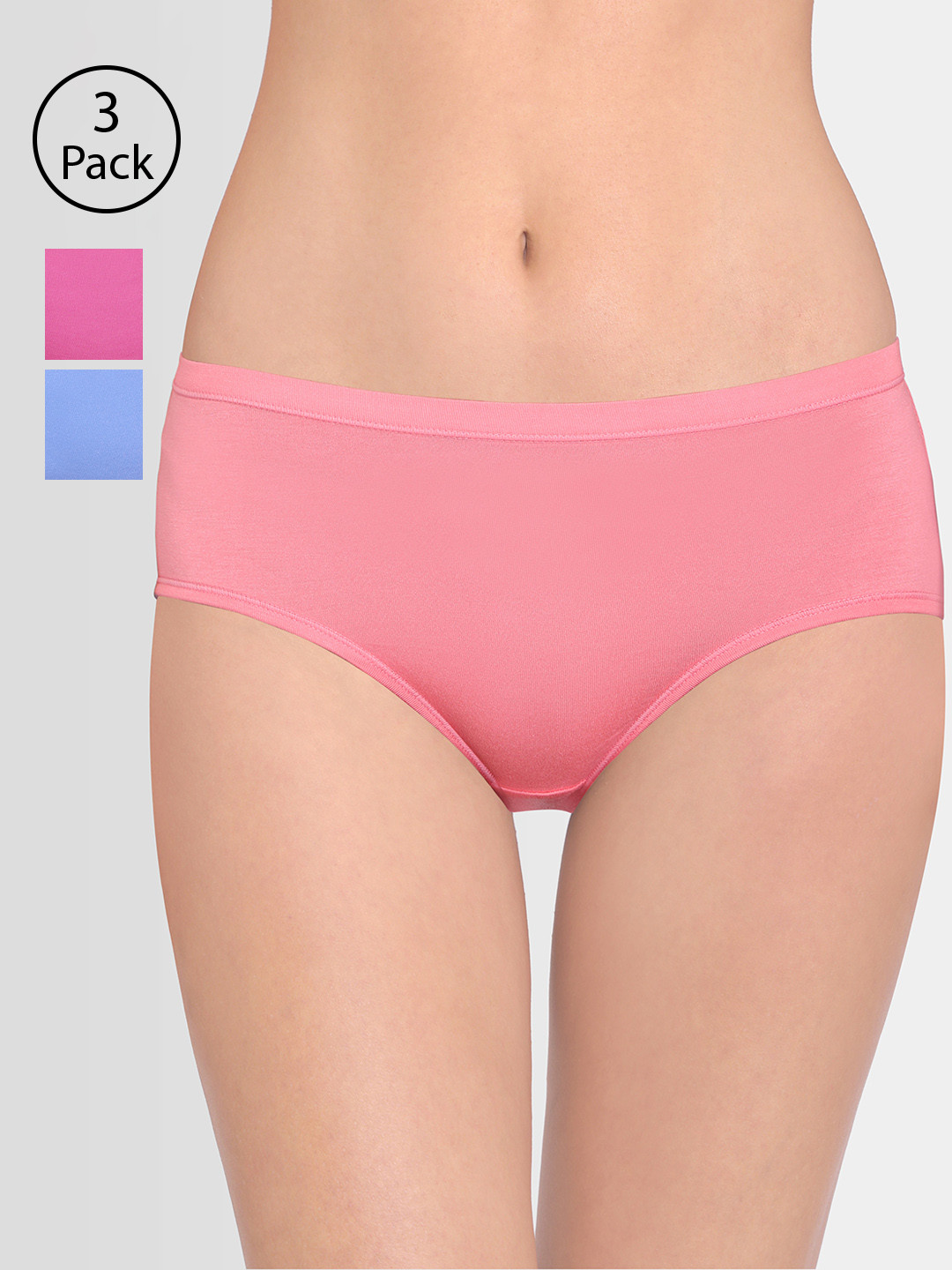 Red Rose Women Pack of 3 Assorted Basic Briefs Itouch5NC-M