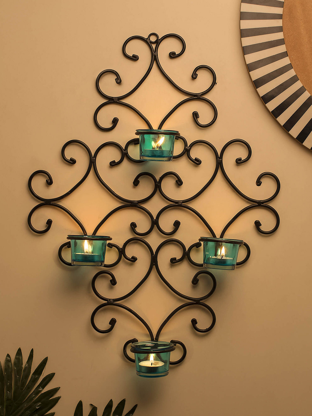 Homesake Black Wall Sconce Candle Holder