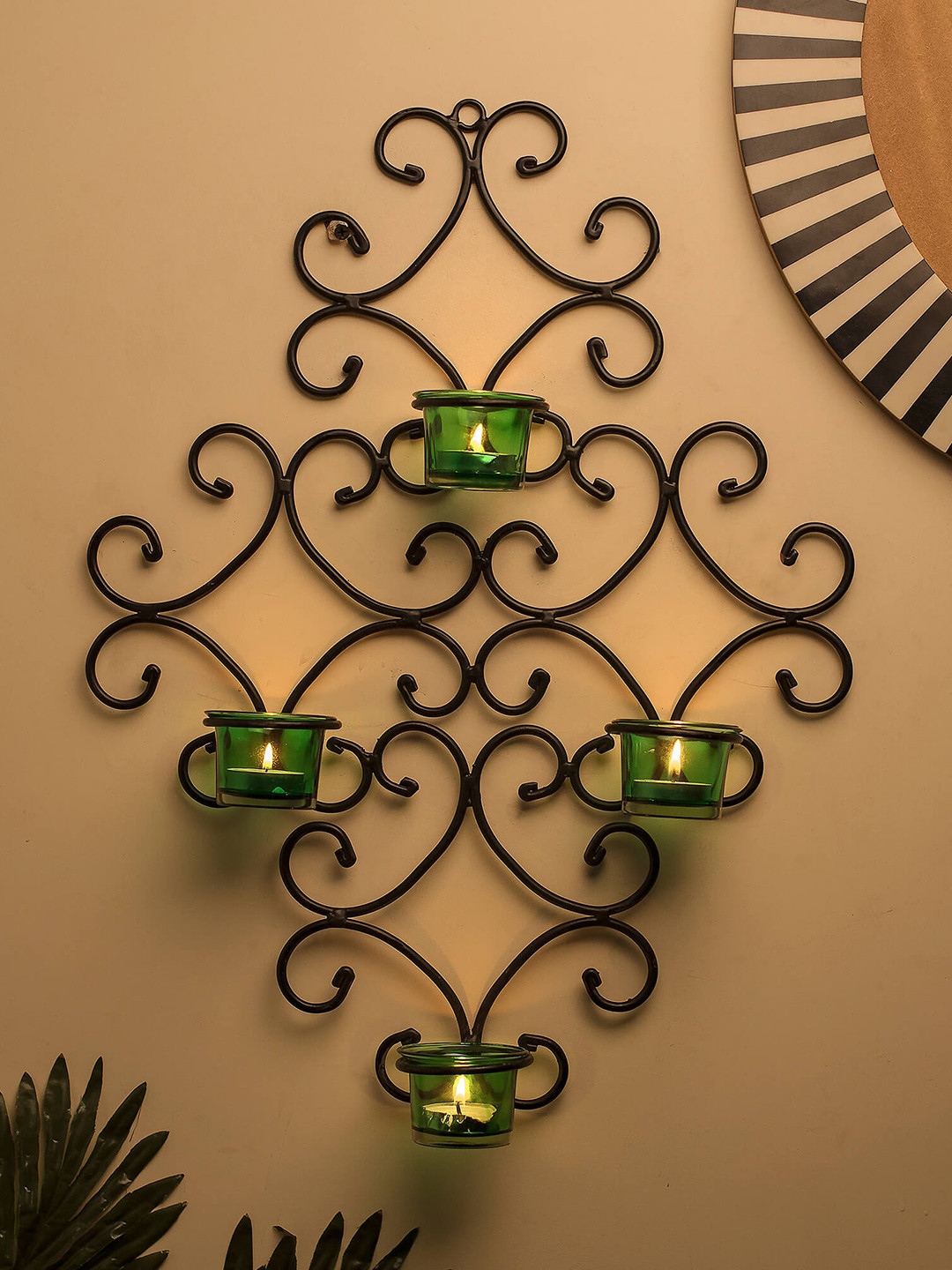 Homesake Black Wall Sconce Candle Holder