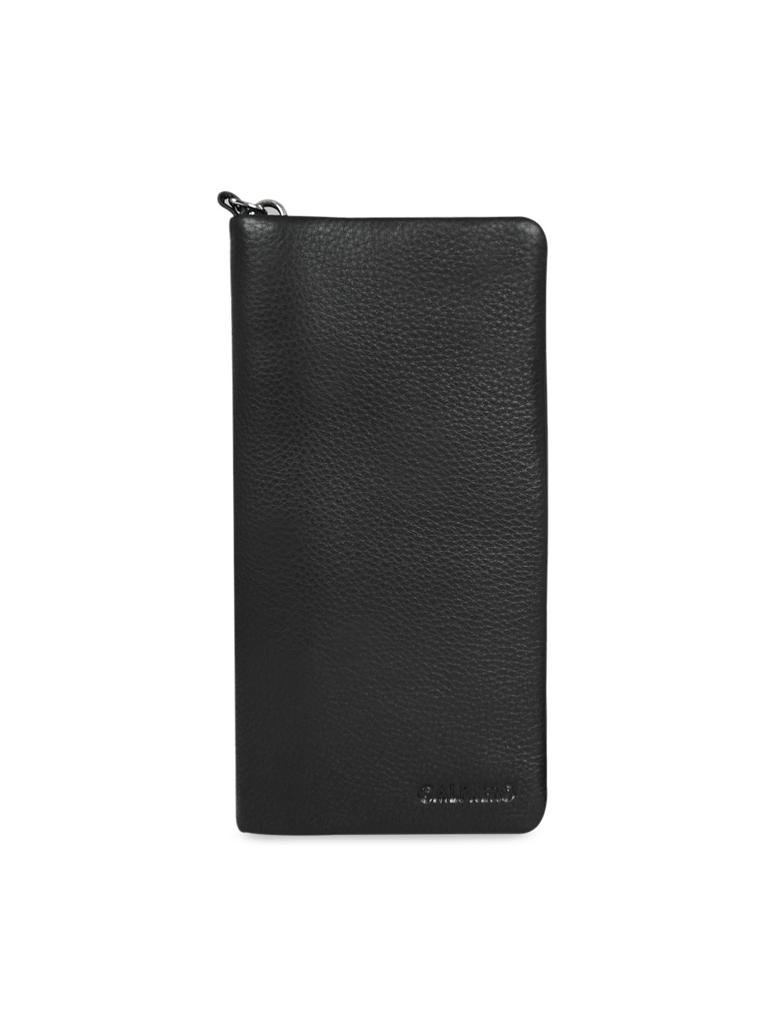 CALFNERO Women Black Solid Two Fold Leather Wallet