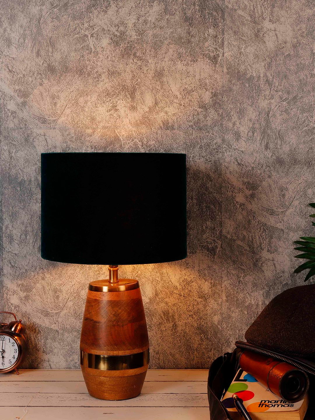 Grated Ginger Solid Tribal Bedside Lamp