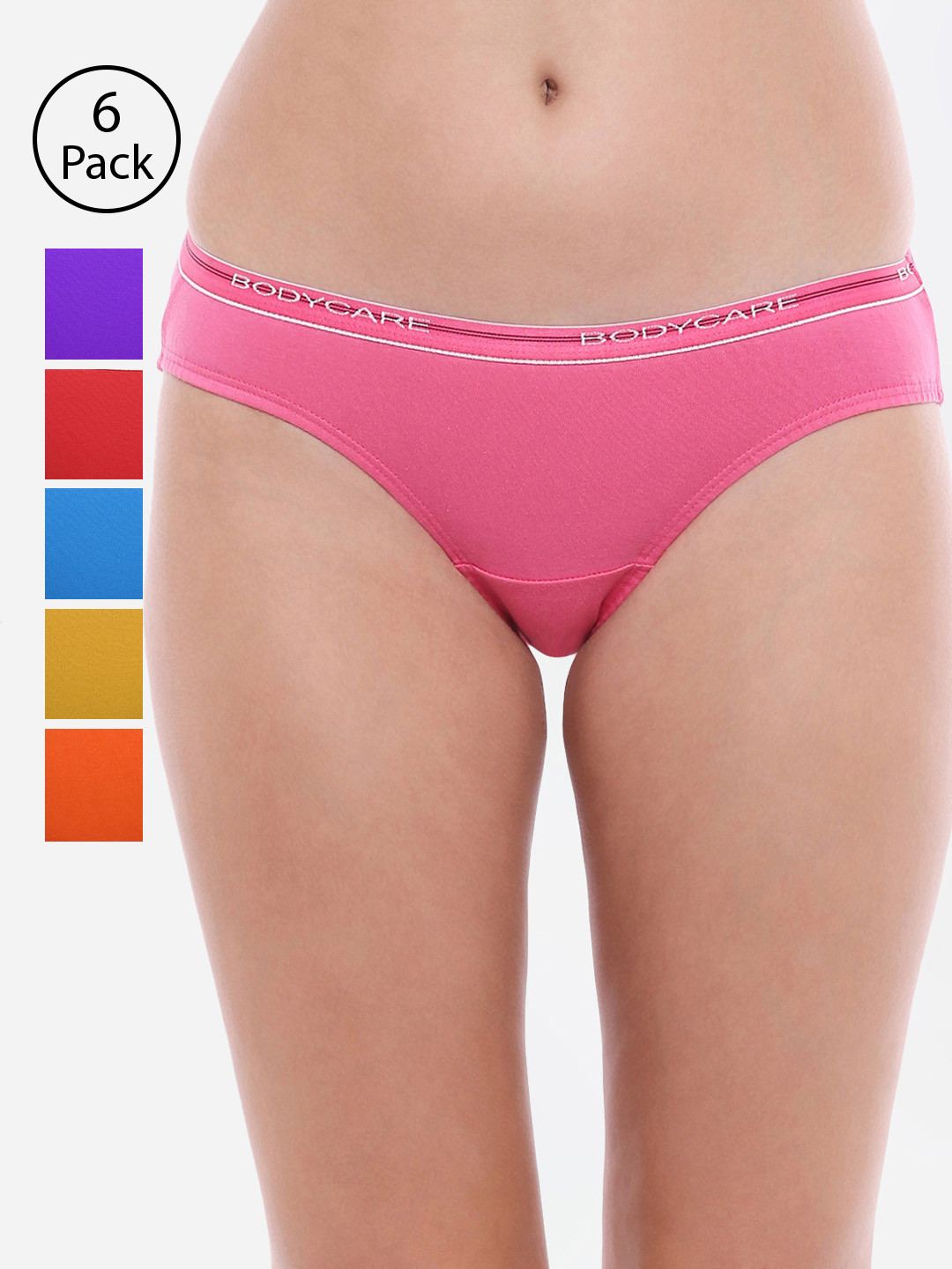 Bodycare Women Pack of 6 Assorted Bikini Briefs 45C-6PCS