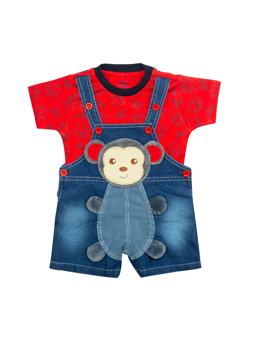 Price History of MeeMee Infant Boys Red Blue Printed T-shirt