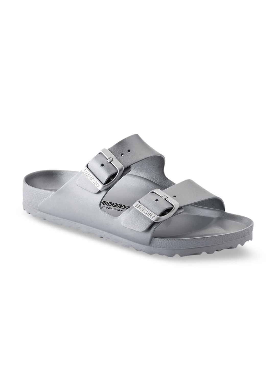 Birkenstock Unisex Silver-Toned Arizona Eva Narrow Width Sandals