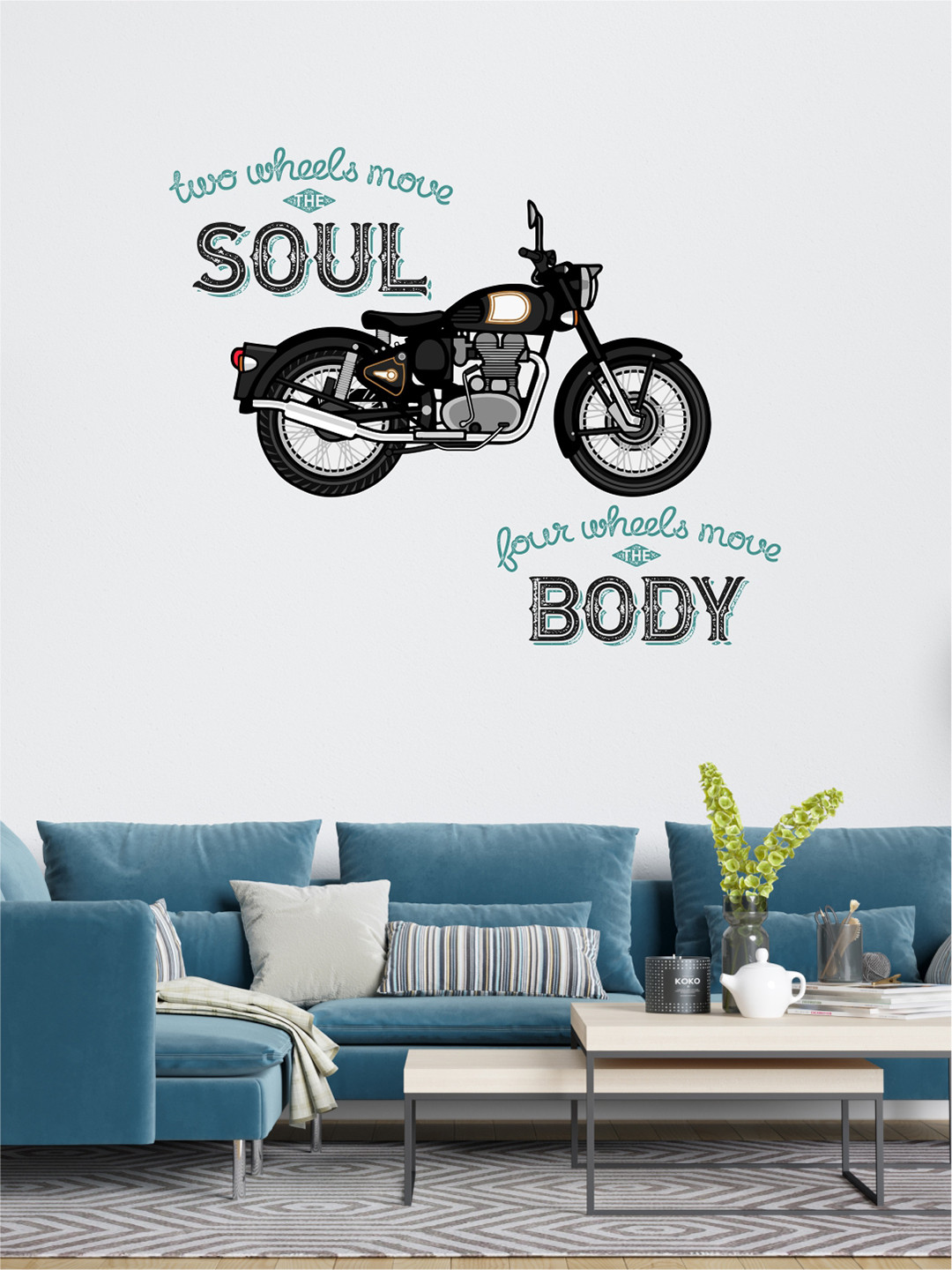 rawpockets Black & Green Bullet Quotes Wall Sticker