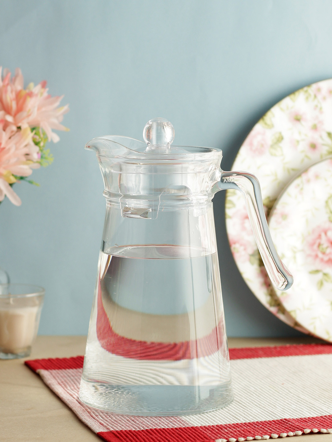 Luminarc Unisex Transparent Solid Glass Kone Jug With Lid