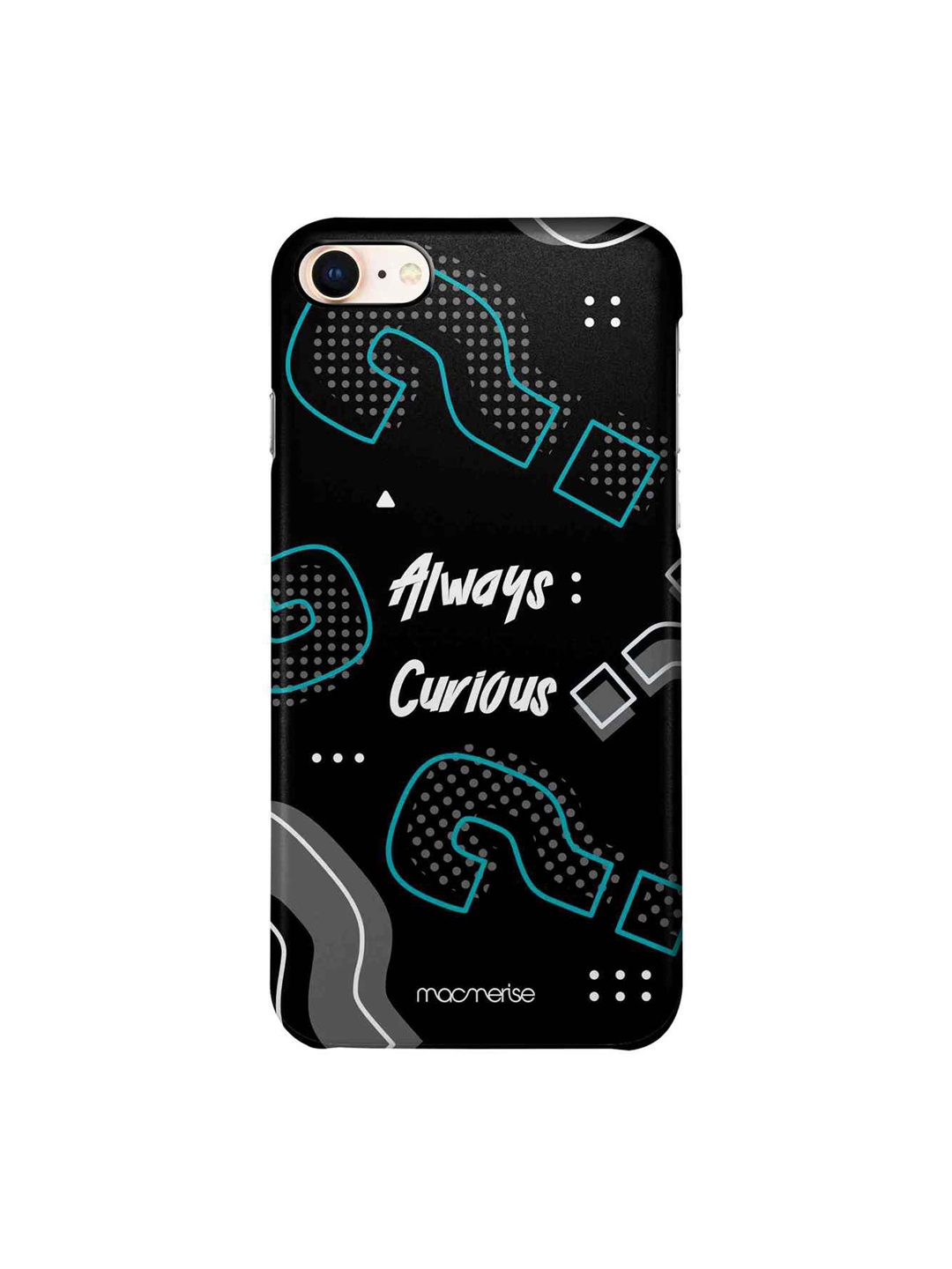 macmerise Black White Always Curious Pro Case For iPhone 8