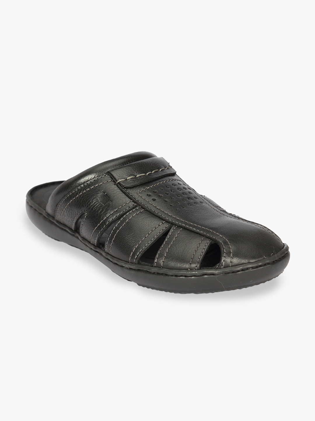 Florsheim Men Black Solid Fisherman Sandals