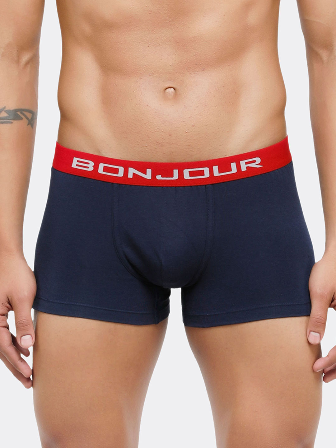 Bonjour Men Navy Blue Solid Trunks RMA9S3804S-PO1-NV